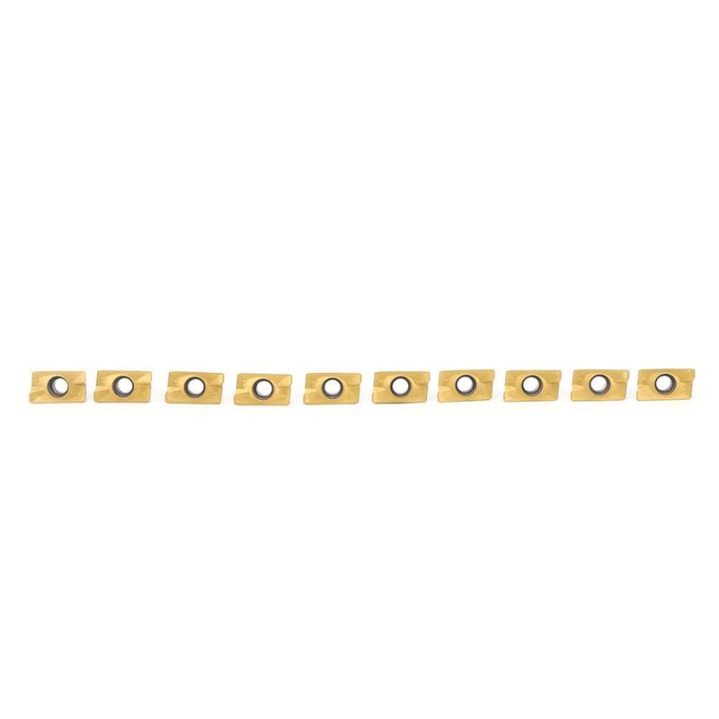 10 PCS Carbide Inserts, 15-50 HRC Hardness APMT1604 Milling Inserts,
