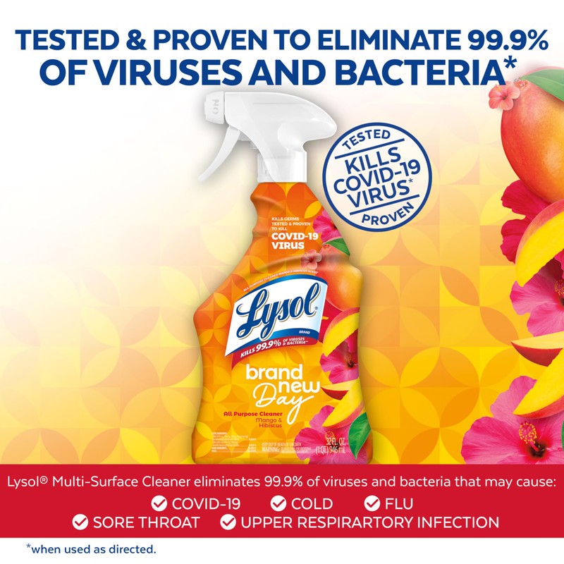 LYSOL Bathroom Cleaner Spray, Foaming Cleaner for Bathrooms, Showers, and
