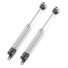Ravinte Hardware 2 PCS Gas Struts for Cabinet 10 Inch Gas Strut Lift Supports Hinges for Lid Stay Kitchen Cabinet Silver Gas Shocks Lift Support 150N/33 LB Soft Open Doors Lift Gas Struts