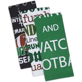 Design Imports Everything Football Dish Towels (Set/3)