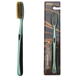 CMHX Huge Head Toothbrush Soft Toothbrush Large Long Head Whitening Teeth(Green 1 PCS)