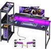 ODK Reversible 55 Inch Gaming Desk with USB Charging Port