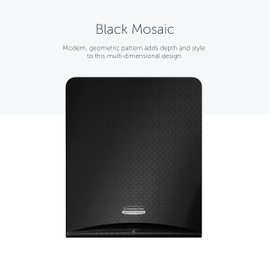 Kimberly-Clark Professional ICON Faceplate (58780), Black Mosaic Design, for Automatic Hard Roll Towel Dispensers (Qty 1)