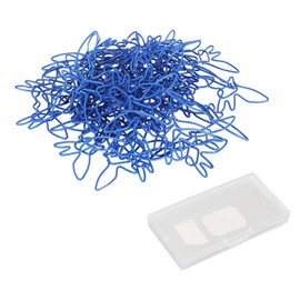 100pcs Blue Birds Paper Clips Creatively Cute Plated Metal Bookmark Paper Clips for School Office Library