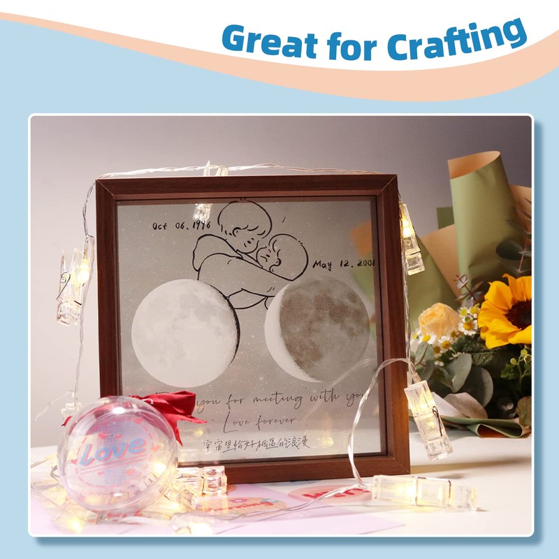 Uinkit 30 Sheets Pintable Transparency Film Acetate Clear Sheets for