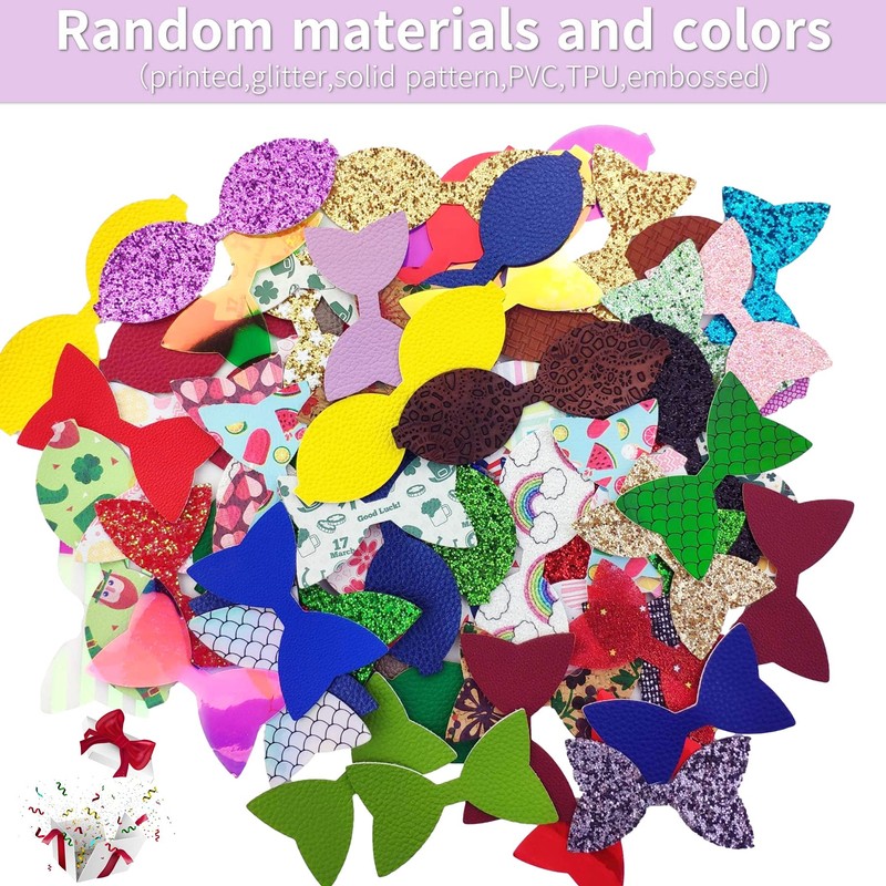 AOUXSEEM 50 Set【Random Colors】 Bows Making Kit for Beginners, Pre
