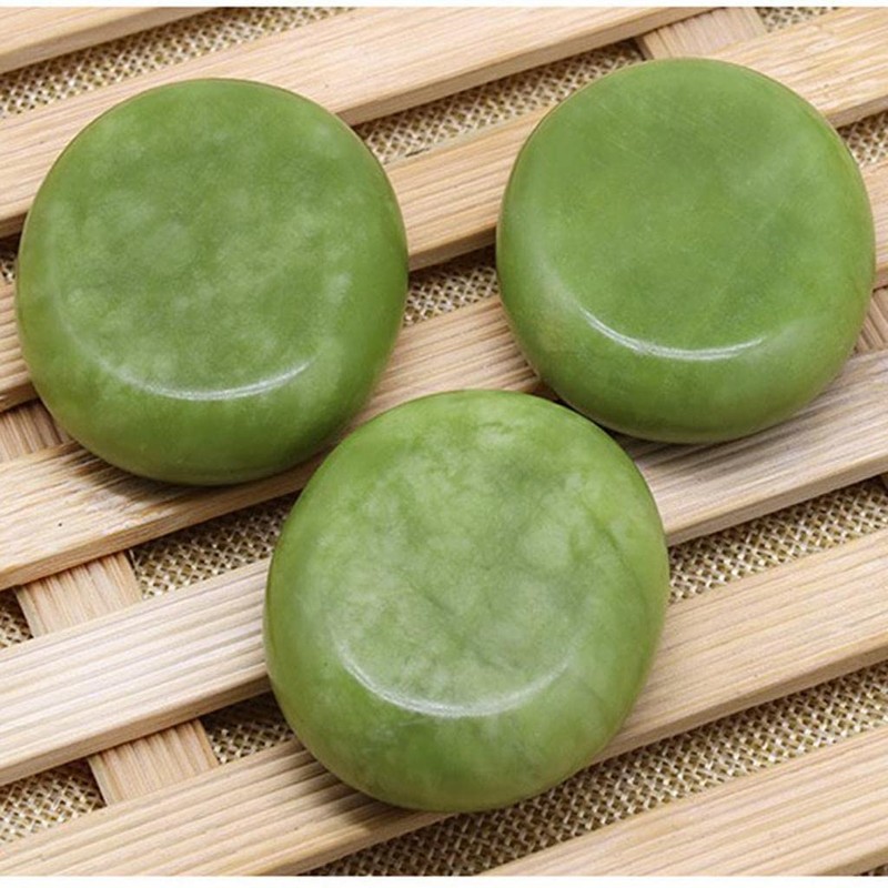 Harilla Massage Stones Set of Natural Jade Stones for Spa