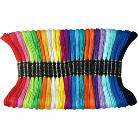 Rainbow colors Embroidery Floss - Cross Stitch Threads - Friendship Bracelets Floss - Crafts Floss- Hand Embroidery Thread 25 Skeins Per Pack