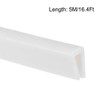 uxcell Edge Trim U Seal Extrusion, Silicone White U Channel