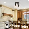 Semi Flush Mount Ceiling Light, 3-Light Close to Ceiling Light