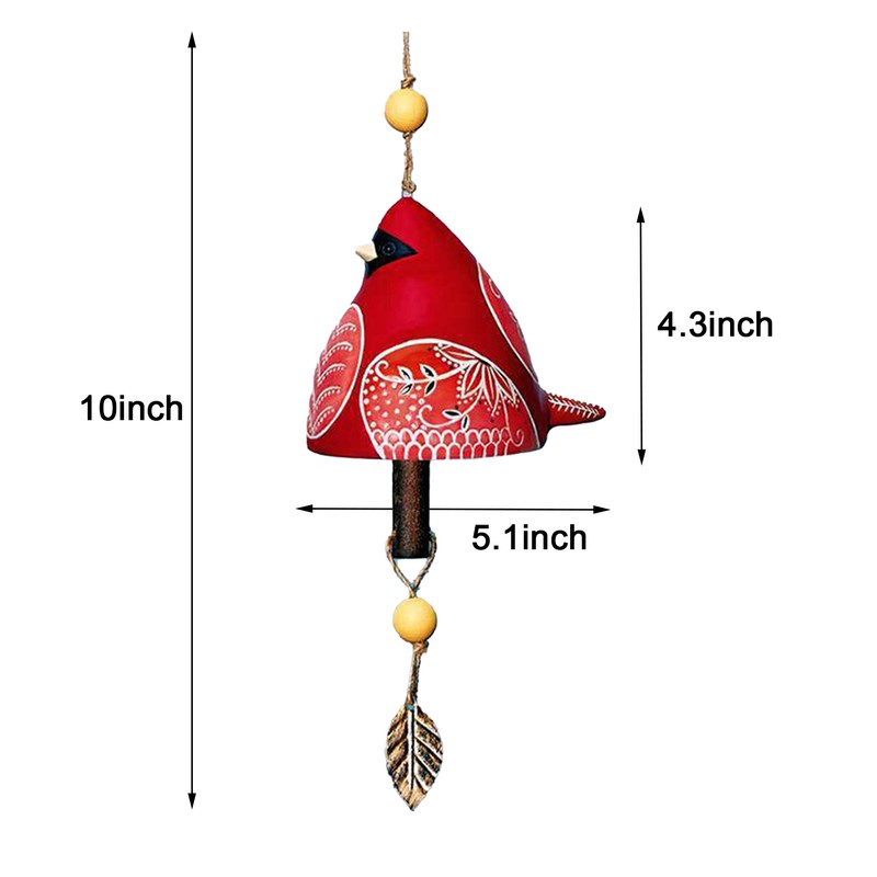 Ceramic Wind Chimes Chinese Innovative Lucky Hanging Bell Wind Chime
