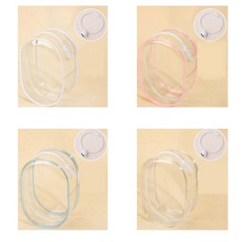 zaoalife Display Bag With Bell Keychain Mini Clear Outdoor Storage Bag