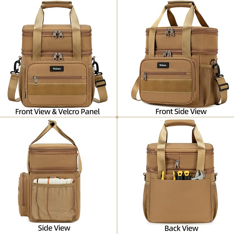 Weitars Lunch Box for Men Women Dual Compartment Lunch Box