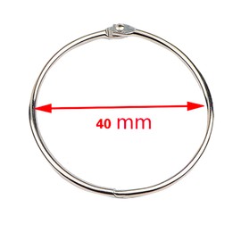 Binder Rings, 30Pcs 25mm Loose Leaf Ring Binders,Rings Index Card Rings Small Book Rings for Flash Cards, Office School,Home,Papers, Keychains and Shower Curtain (20)