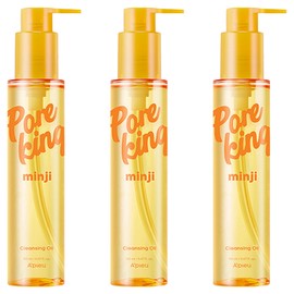 APIEU Pore Control Minji Cleansing Oil, 3 units, 150ml / 어퓨 모공대장 민지 클렌징 오일, 3개, 150ml
