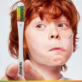 NexTemp® Go - Ready When You are - Single-Use Disposable Thermometers - Results in Seconds, for Work, Home, & Travel, Fahrenheit, 100-Pack