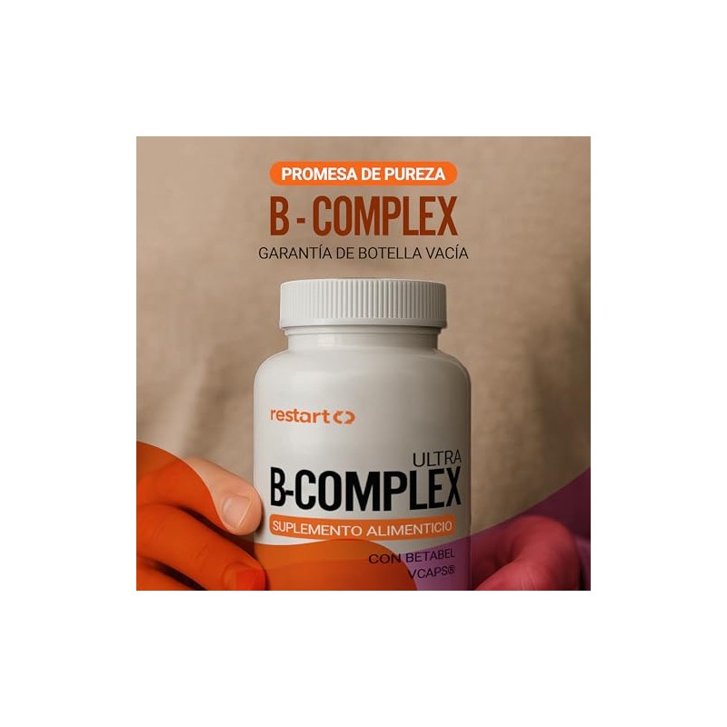 Restart Complex Completo Vitamina B12 Suplemento Complejo Mujer Hombre Laboratorio