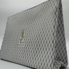 Yeves Saint Laurent Women Pouch White & Gold New 2024