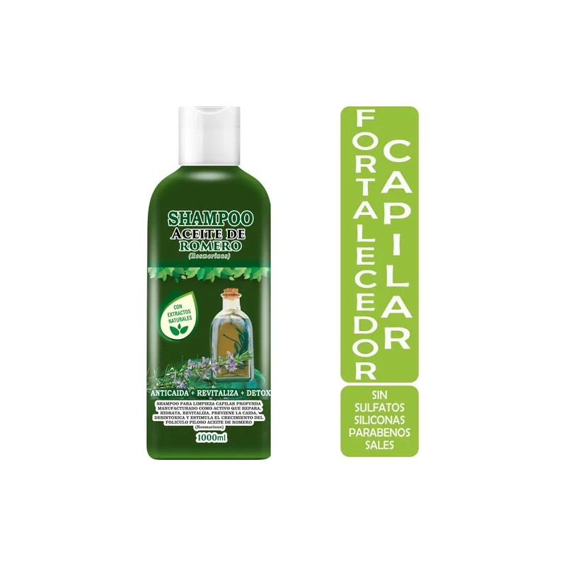 Shampoo Y Acondicionador Aceite De Romero 1l, Sin Sulfatos