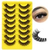 ALICE Cat Eye Lashes D Curl Russian Strip Lashes 17mm