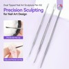 SAVILAND Advanced Nail Art Sculpture Pen Kit: Precision Sculpting Nail