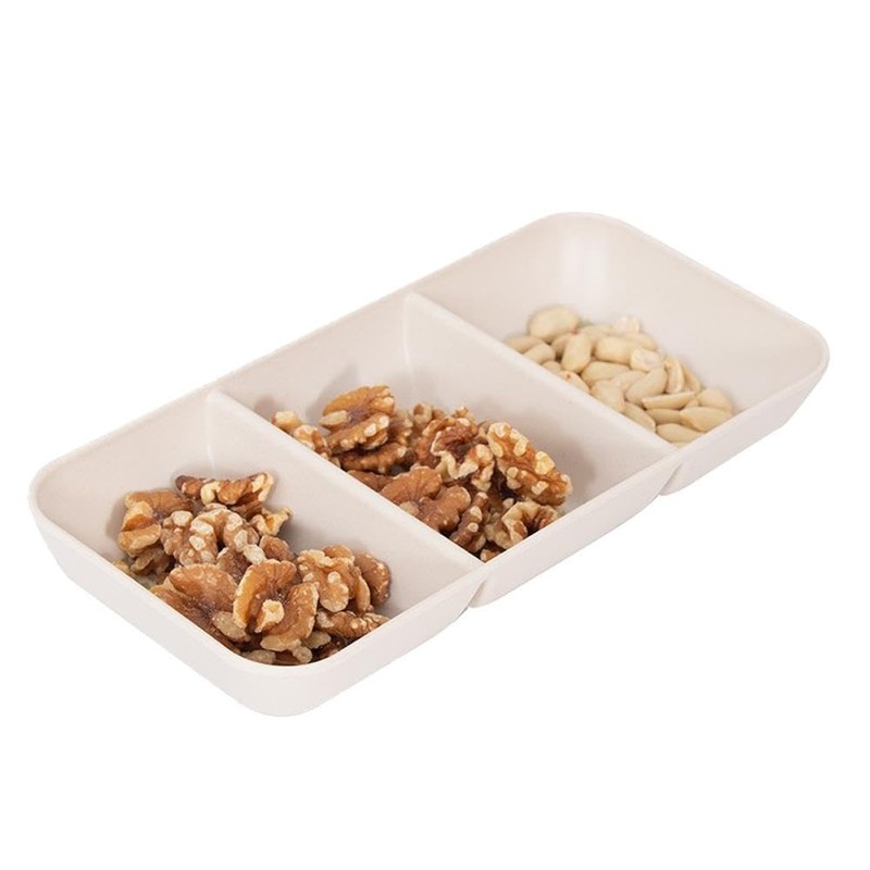 YöL Pack of 2 3 Section Snack Tray Daisy Print