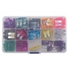 jingfei 130Pcs Standard Blade Car Fuse Assortment,1A 2A 3A 4A