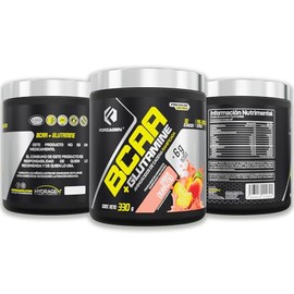 Forzagen | Aminoácidos BCAA + Glutamine | 8 g de BCAA 2:1:1 | 2 g de L-Glutamina | 30 Servicios | Sabor Durazno | Post-Intra Entrenamiento | Con Compl