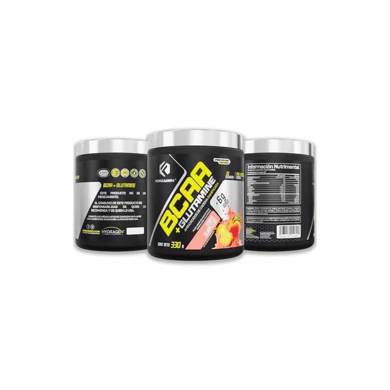 Forzagen | Aminoácidos BCAA + Glutamine | 8 g de