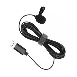 FUNOMOCYA 1Pc USB Lavalier Microphone for Laptop Clip Condenser Mic for Streaming Gaming Podcasting Noise Reduction Plug Play Design for Conferences