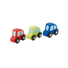 Sevi Wooden Miniature Mini Cars Set (3-Piece)