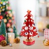 Cabilock Christmas Tree Classic Music Box Wooden Clockwork Design Christmas
