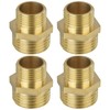 Flintronic 4PCS Brass Tap Valve Connector, G3/8 Inch Brass Double