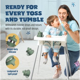 Jumble Dream Stainless Steel and Silicon Sippy Cup Baby Sippy Cup, Training Kids Cups with Silicon Straw, Toddler Tumbler with Spill Proof Straw |12 Month Plus Toddler Cup| BPA Free