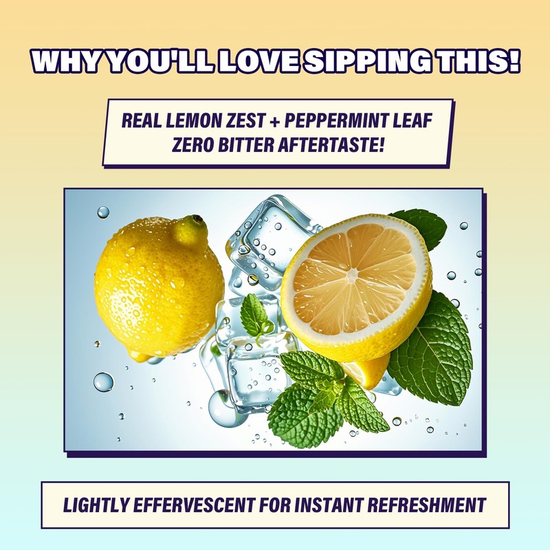 Aevezom Mint Lemon Electrolyte Drink Mix – Daily Hydration Powder