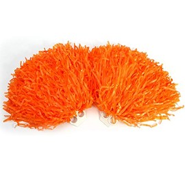 VGEBY Cheerleader Pompoms, Modern Sports Hand Flowers Party Dance Accessories (Orange)