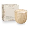 ILLUME Large Boxed Crackle Glass Candle, Winter White