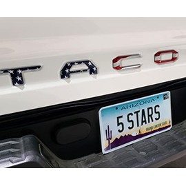 EyeCatcher Pro Series Tailgate Letter Inserts Compatible with 2016-2022 Toy Taco (American Flag)