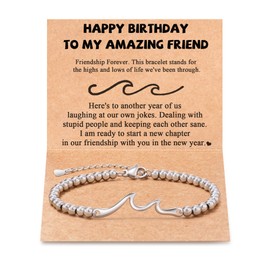 Tarsus Best Friend Birthday Gifts for Women Friendship, Friend Bracelet Birthday Gifts for Best Friend Bestie BFF Female