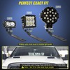 Nilight Ditch Light Brackets Hood Hinges Mount Brackets for Auxiliary