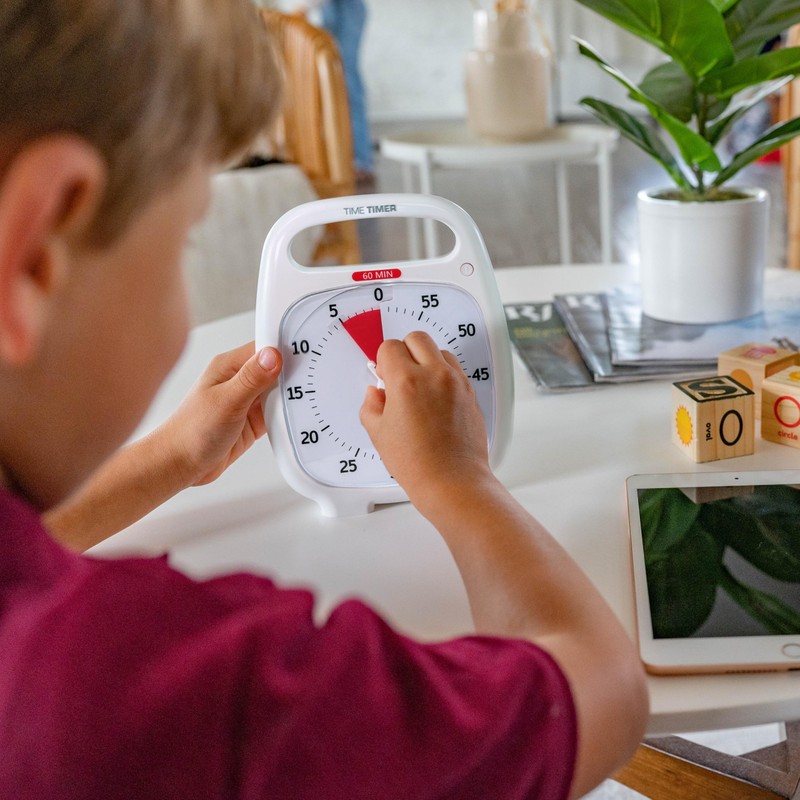 Time Timer PLUS 60 Minute Desk Visual Timer — Countdown
