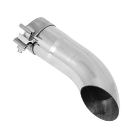 MXA 2.75" Turn Down Exhaust Tip, 2 3/4Inlet Turn Down Exhaust Tip, Stainless Steel Tail Pipe Exhaust Tip for car, 2 1/2 Polished Turndown Design Tailpipe tip, Bolt On (2.75"x10")