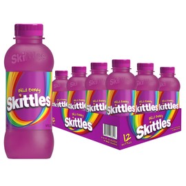 SKITTLES™ Flavored Drink - Wild Berry Flavor | Non-Carbonated Drinks with Fruity Flavors | 12-14 Fl oz. Bottles, Pack of 12