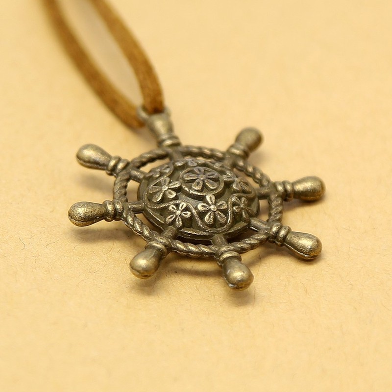 EvZ Leather Writing Journal Notebook, 5 Inches Vintage Nautical Spiral