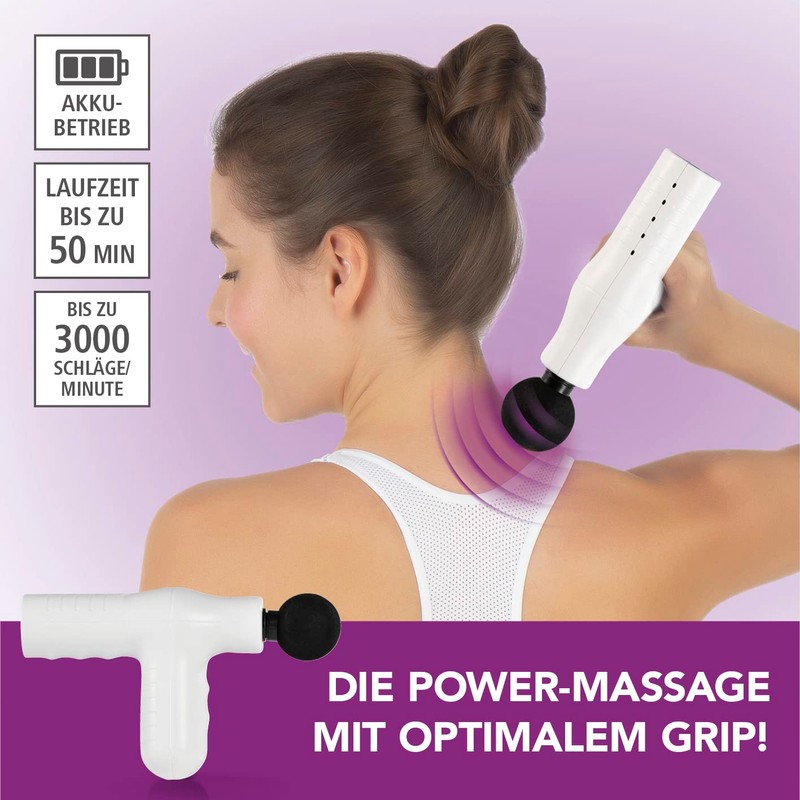 VITALmaxx Mini Massage Gun Smart Grip Massage Gun with 4