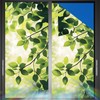 Nuxovilar Green Leaf Light Window Film, 17.7×39.4inch, Fresh Leaf Pattern
