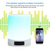 Bluetooth Speaker Alarm Clock Colorful Night Light Touch Control LED