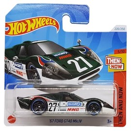 Hot Wheels - ´67 Ford GT40 Mk.IV - Then and Now 5/10 - HTC69 - Short Card - Sports Car - Mattel 2024 - 1:64