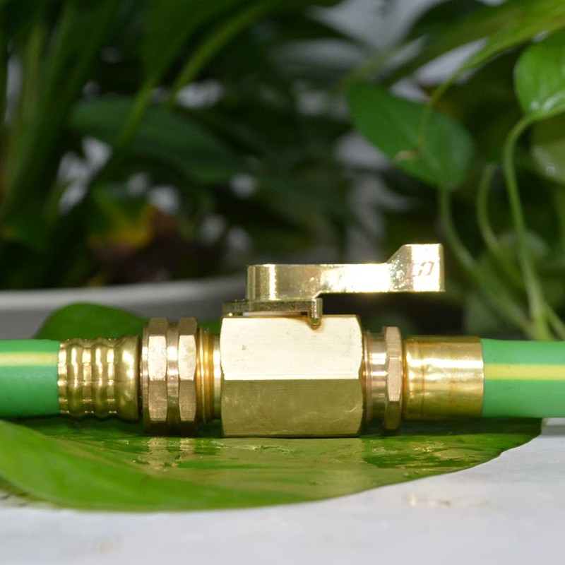 HQMPC Super Heavy Duty 3/4" Brass Shut Off Valve Garden