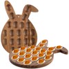 Cinnvoice 2 Pcs 15x10inch Easter Deviled Egg Platter Easter Egg